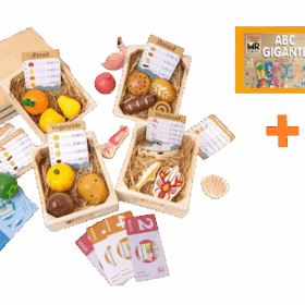 Mini Mercado + Letras de Madera de Regalo