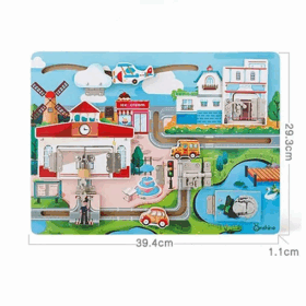 Tablero Sensorial de Cerraduras Ciudad